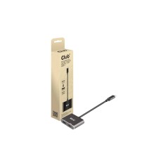 Club 3D CSV-1552 USB-C Gen 2 to HDMI & DisplayPort 1.4 Video Adapter - High-Performance, Versatile, Black